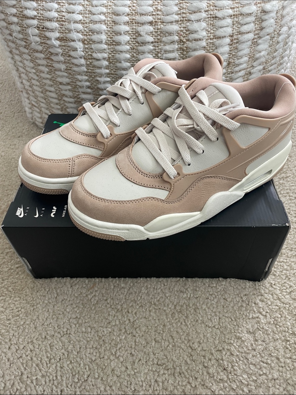 Nike Air Jordan 4 RM Hemp Light Orewood Brown FQ7940-202 Women's Size 8.5 NEW